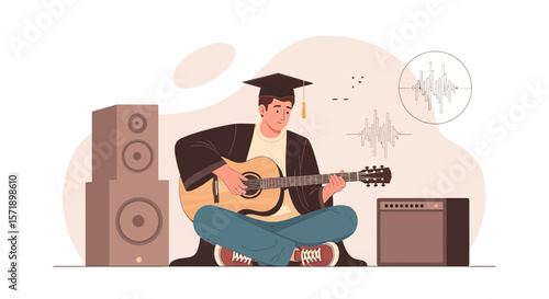 Musical Education Graduating, Accomplished Guitarist Creates A Sweet Sound Of Success