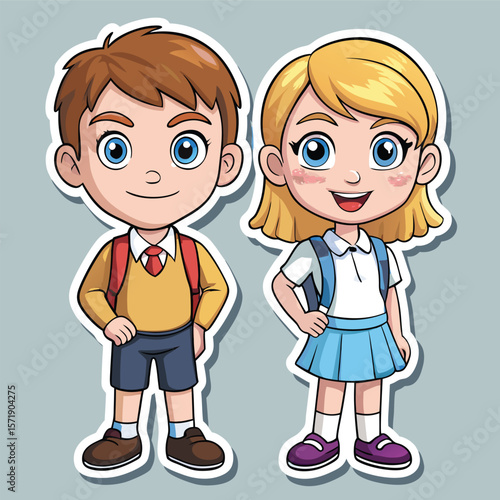 Schoolchildren in uniform