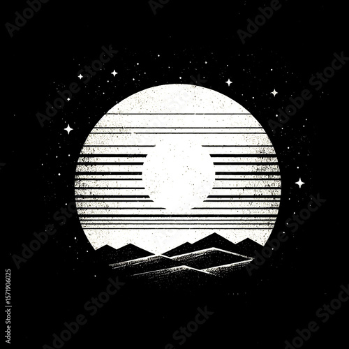 winter mountain landscape, winter landscape with mountains, winter mountain landscape with snow, abstract vector background, abstract grunge background, abstract grunge background with stars