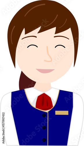接客する女性