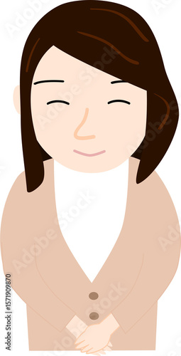 笑っている女性