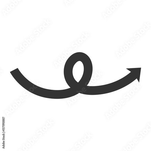 Heavy thick upward arrow.