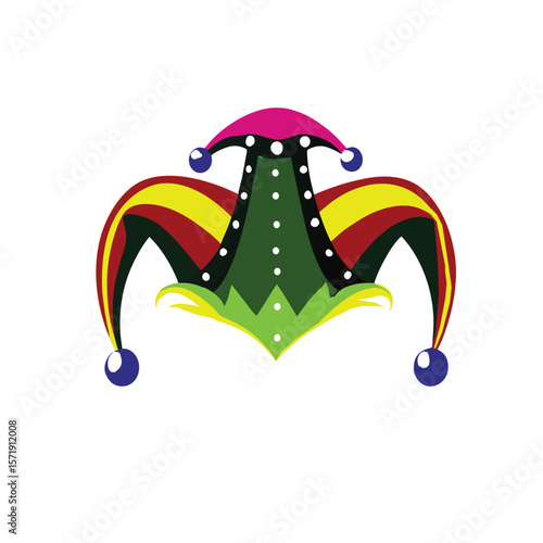 illustration of a joker hat