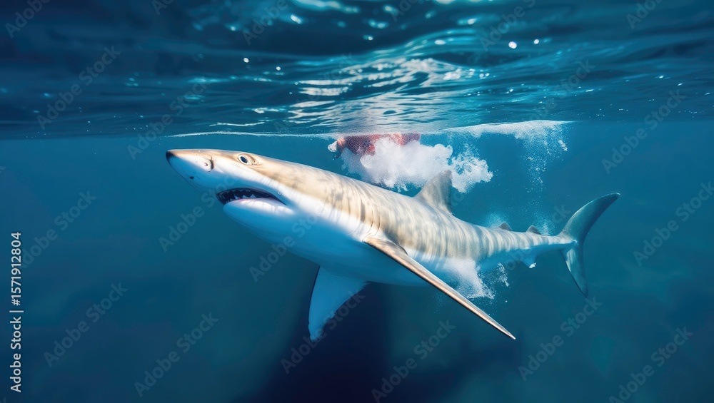 Fototapeta premium shark in the sea
