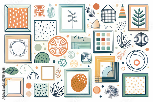 seamless pattern with colorful houses