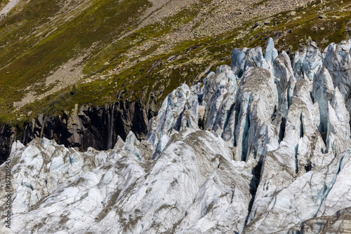 Canvastavla Glacier Argentiere in Chamonix valley, french Alps