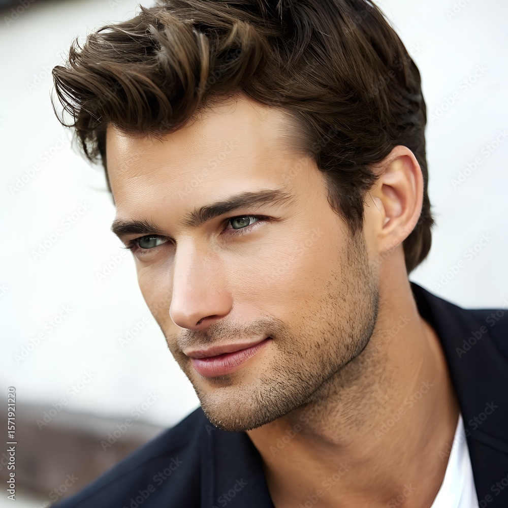 Fototapeta premium portrait of a handsome young man