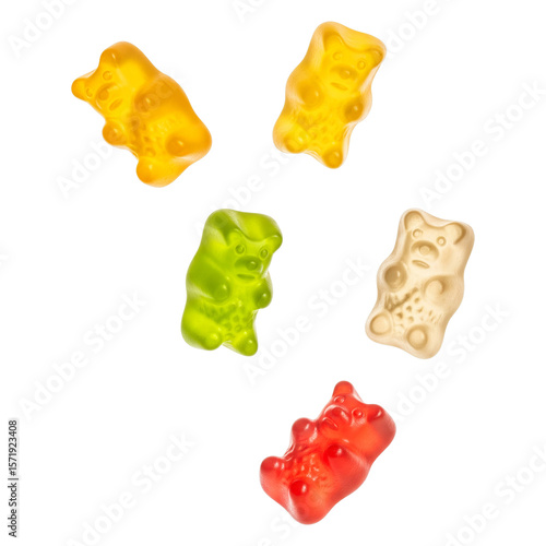 colorful gummy bears