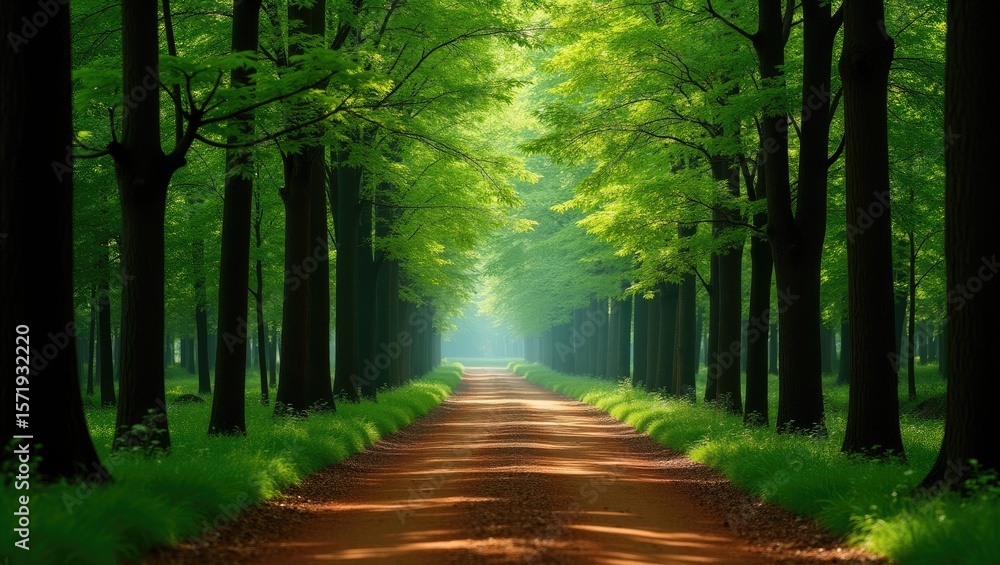 Obraz premium road in the forest