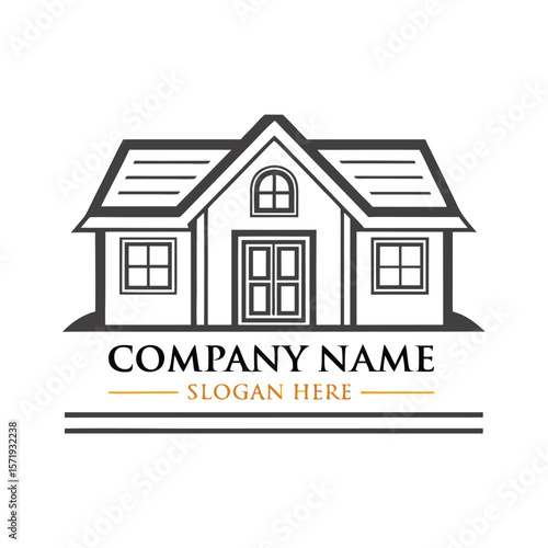 Classic home logo design (1)