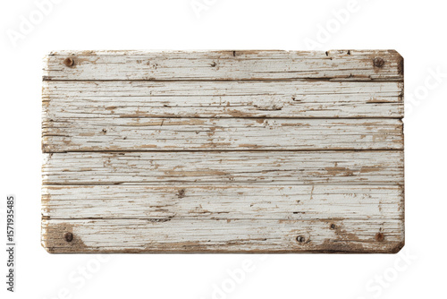 A wooden sign with a white background © top images