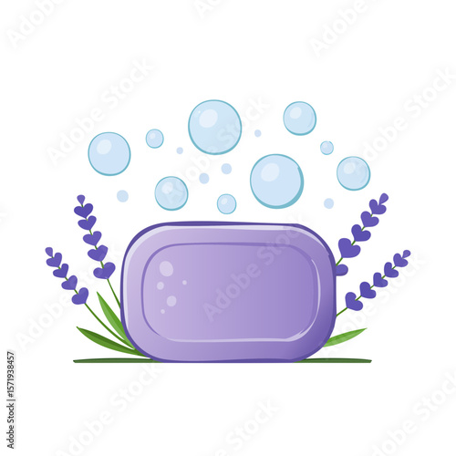 Lavender Soap Icon Isolated on a Transparent Background