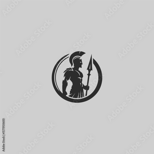 Spartacus logo in heroic and clean silhouette style.