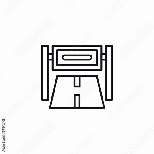 road directions icon sign vector