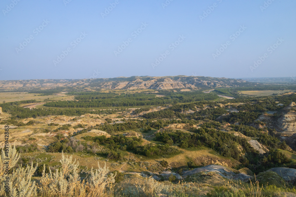 Fototapeta premium North Unit at Theodore Roosevelt National Park, North Dakota