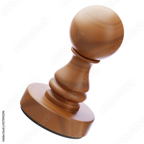 3D illustration of stamp