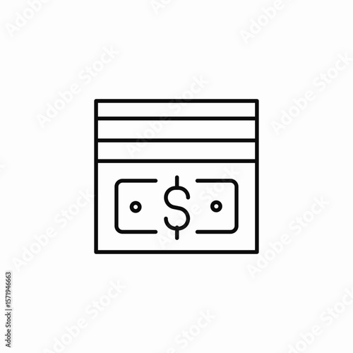 atm stack icon sign vector