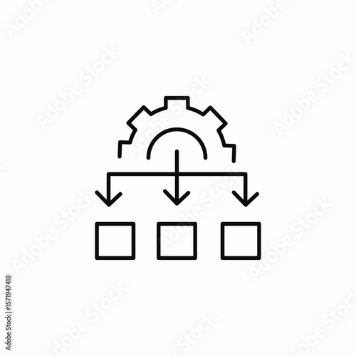 factory industry production icon sign vector