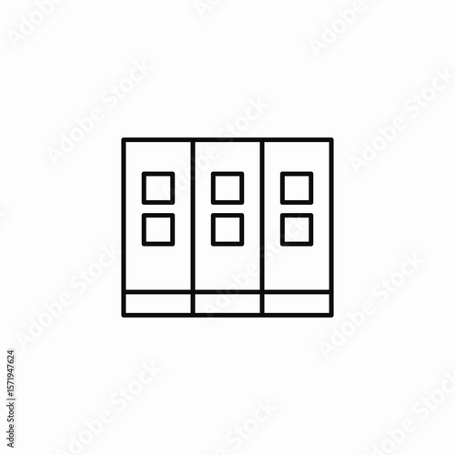 folder shelf icon sign vector