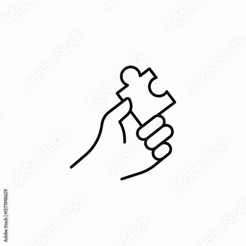 puzzle solve icon sign vector