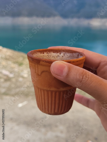 Fotografie cuppa in the sand