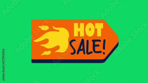 sale sign on orange background hot sale