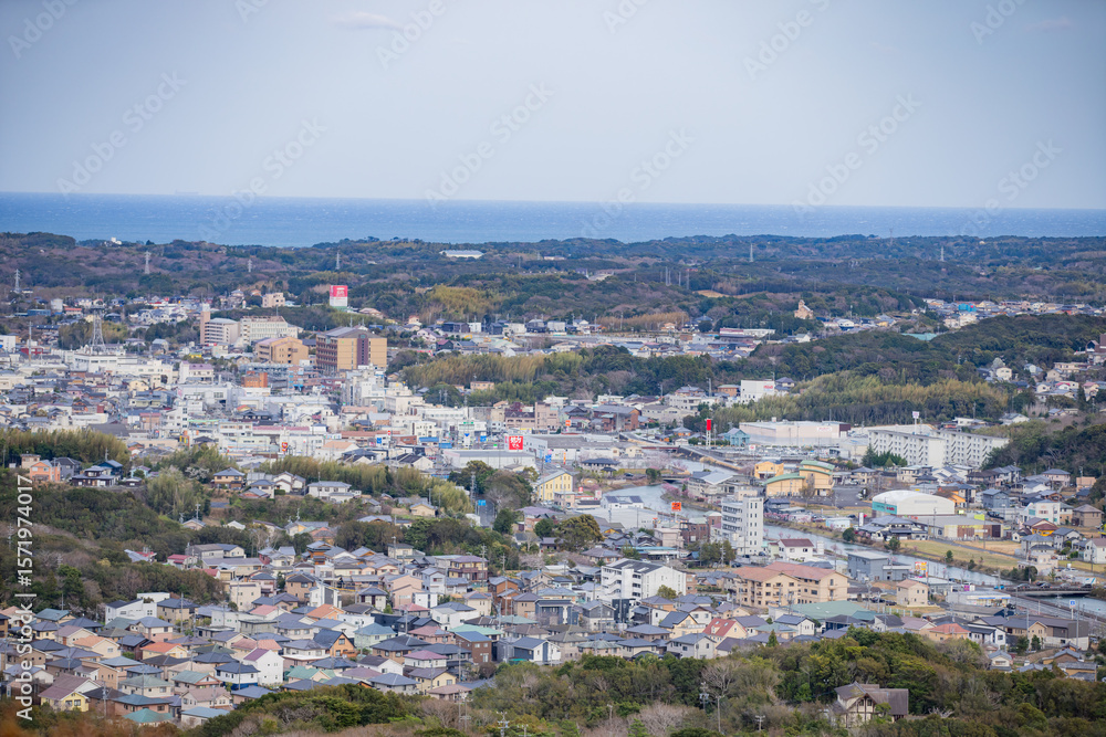 Obraz premium 三重県志摩市 横山展望台からの伊勢志摩の風景