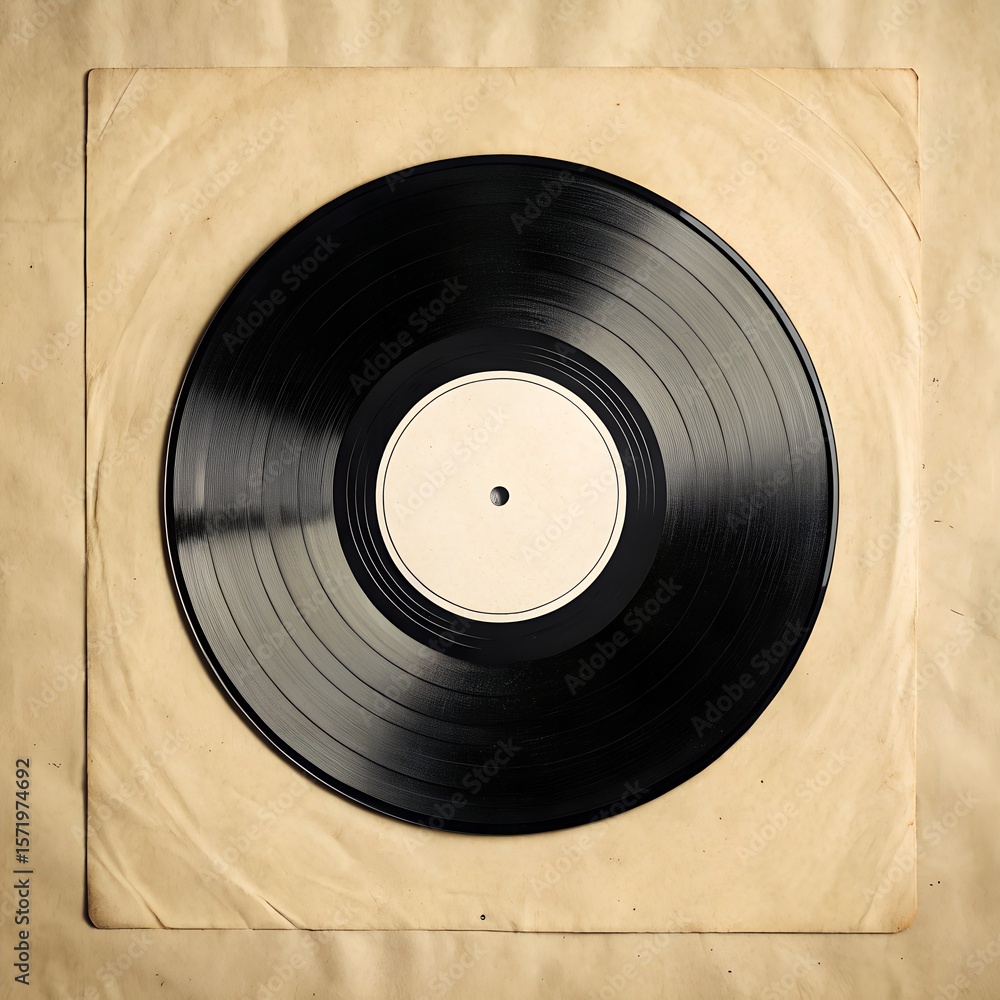 Obraz premium vintage vinyl record CD