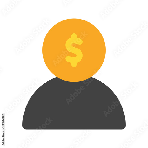 investor flat icon
