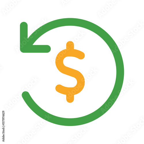 refund flat icon