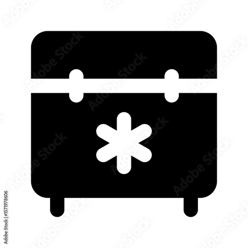 ice glyph icon
