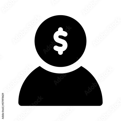 investor glyph icon