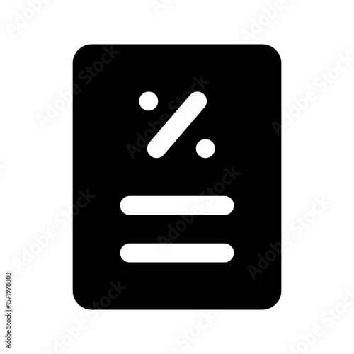 tax glyph icon