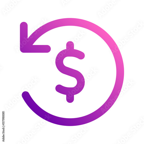 refund gradient icon