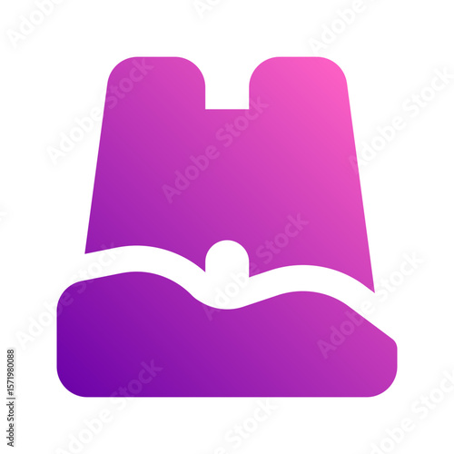 sand castle gradient icon