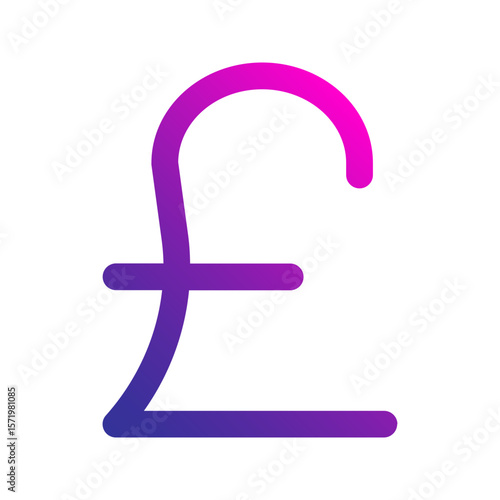 pound gradient icon