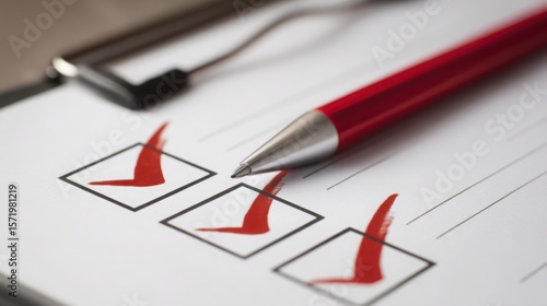 Wallpaper Mural Elegant pen and detailed checklist on table for business formation checklist in professional environment for planning Torontodigital.ca