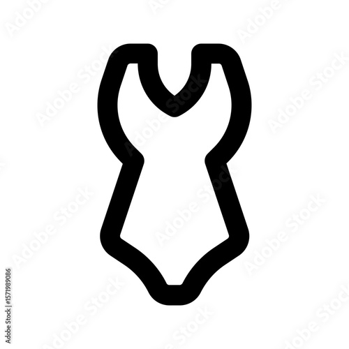 swimming suit line icon