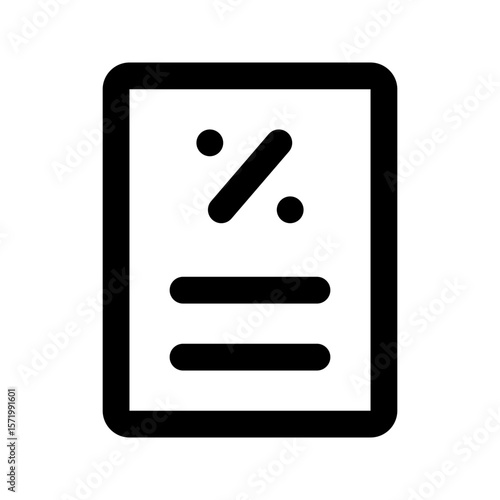 tax line icon