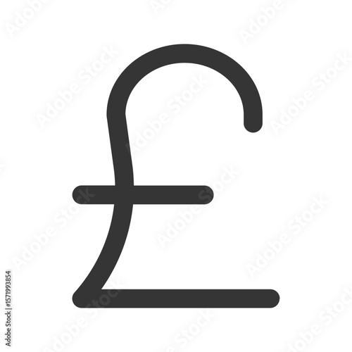 pound outline fill icon