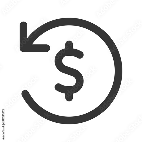 refund outline fill icon