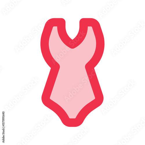swimming suit outline fill icon