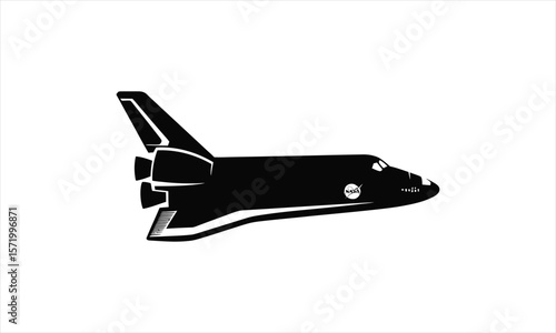 Space shuttle silhouette design