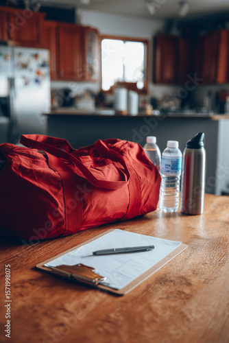 Emergency Duffel Bag with Clipboard and Pen