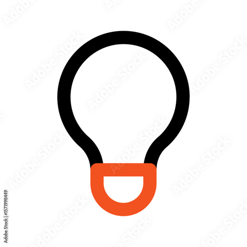 idea outline color icon