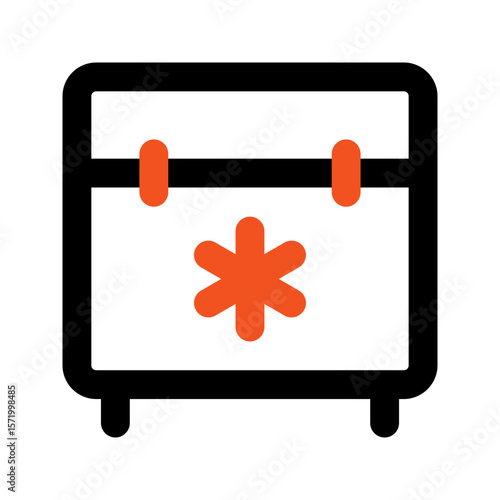 ice outline color icon