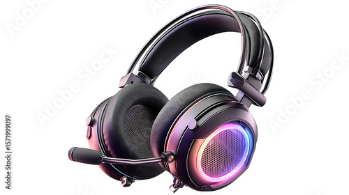 Over Ear Gaming Headphones with LED Lighting