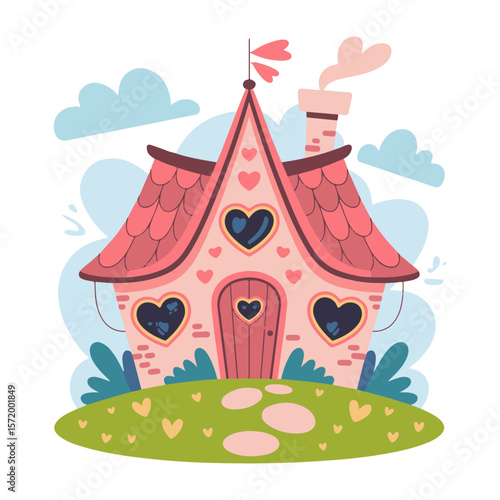 Whimsical Wheels & Wings – Playful Cartoon house Vector Collection