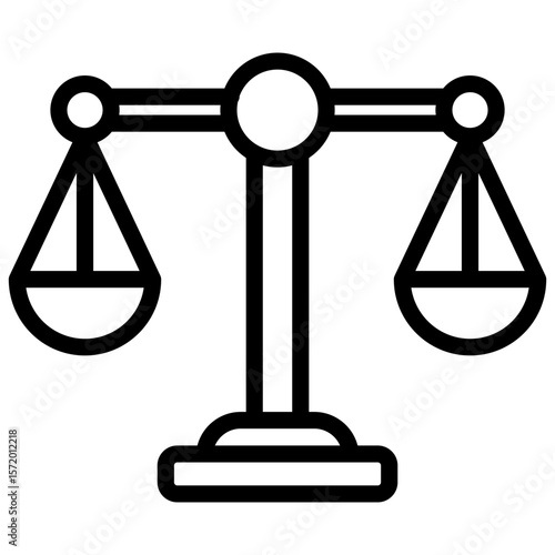 legal aid services line icon