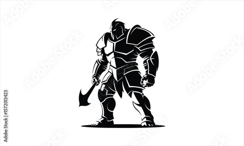 Goliath character design silhouette